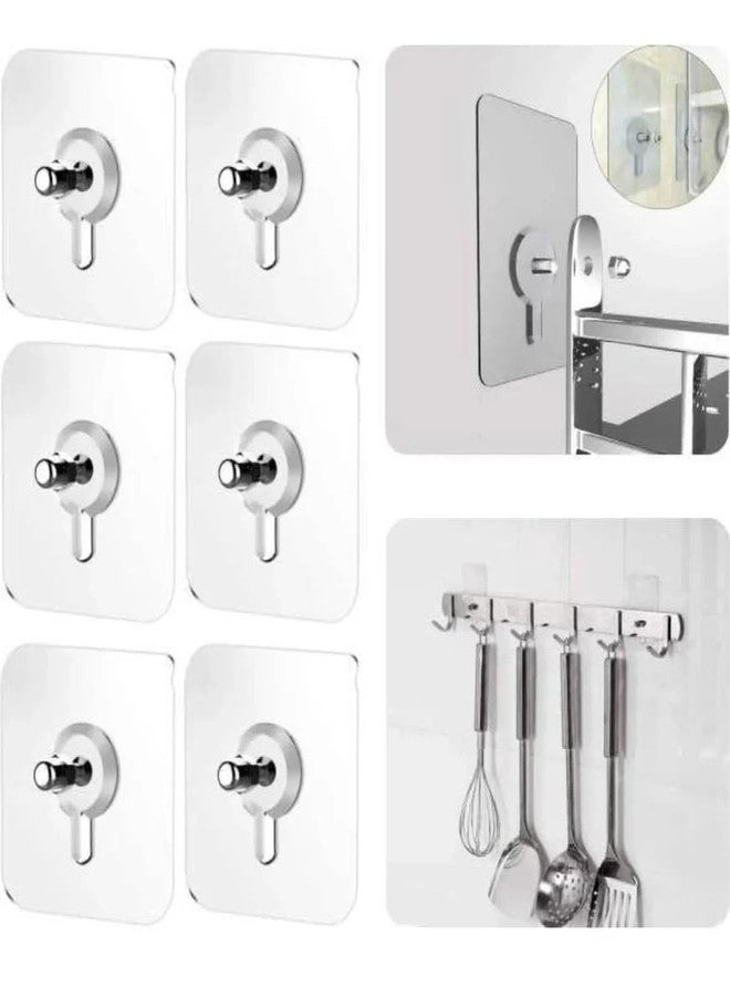 Shanya Heavy-Duty Adhesive Wall Hooks - No-Drill, Waterproof & Removable - Damage-Free Hanging for Home, Kitchen, Bathroom, Office Pack of 10 - Image 5